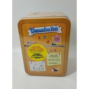 2021 Garbage‎ Pail Kids Series 1 'Food Fight!' refrigerator ORANGE Tin- 10 packs